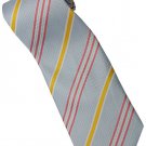 ELB8 Sky Blue Yellow Pink White Stripe Neck Tie