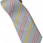 ELB8 Sky Blue Yellow Pink White Stripe Neck Tie