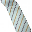 ELB9 Sky Blue Gold Pink Black Stripe Neck Tie