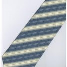 ELB11 Blue Yellow White Stripe Neck Tie