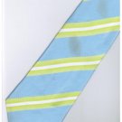 ELB13 Sky Blue Apple Green White Stripe Neck Tie