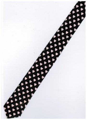 Orange Love Black 5cm Neck Tie