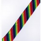 Rainbow Color Slim Stripe Neck Tie