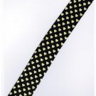 Yellow Love Black Slim Stripe Neck Tie