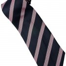 EPP04 Purple Black Blue Stripe Neck Tie