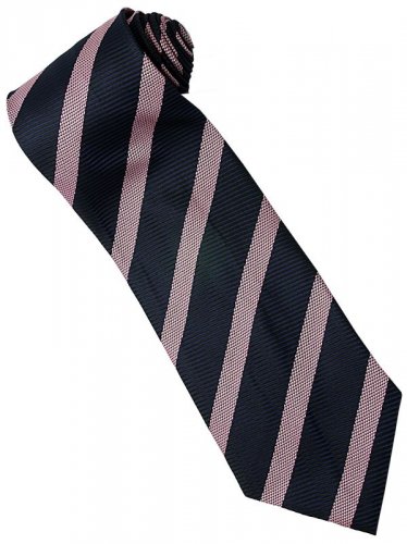 EPP04 Purple Black Blue Stripe Neck Tie