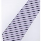 EPP08 Purple White Stripe Neck Tie