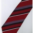 ER15 Red Blue Black White Stripe Neck Tie