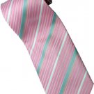 EPK01 Pink Blue White Stripe Neck Tie