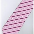 EPK04 Pink Purple White Blinking Stripe Neck Tie