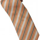 EO1 Orange White Yellow Black Stripe Neck Tie