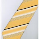 EY3 Yellow Black White Silver Stripe Neck Tie