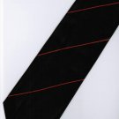 Black Orange Stripe Neck Tie