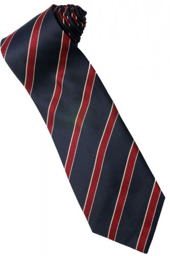 Black Red Yellow Stripe Neck Tie