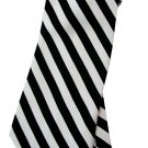 Black White Zebra Stripe Neck Tie