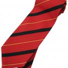 Red Yellow Black Stripe Neck Tie