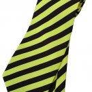Yellow Black Stripe Neck Tie