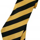 Yellow Black Stripe Neck Tie