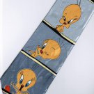 Tweety Bird Looney Tunes Emotional Face SILVER Cartoon Fancy Novelty Neck Tie