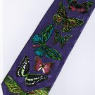 Butterfly Insect Animal PURPLE Fancy Novelty Neck Tie