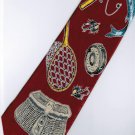 Fish Fishing Equipment Marine Life Fancy Novelty Neck Tie