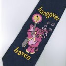 Elephant Mammal Animal Pink Hangover Haven Cartoon Fancy Novelty Neck Tie