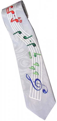 Musical Notes Fancy Novelty Neck Tie