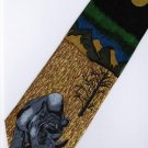 Rhino Mammal Animal Fancy Novelty Neck Tie