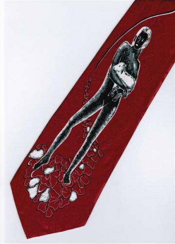 French Bronze Nude Art Deco Statue Female Figurine Lamb Sheep Fancy Novelty Neck Tie