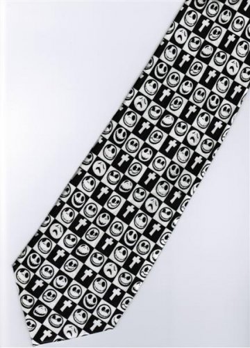 Halloween Skull Smiley Happy Face Jesus Christian Religious Fancy Novelty Neck Tie