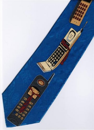 Vintage Hand Phone Fancy Novelty Neck Tie