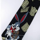 Bugs Bunny Looney Tunes Guitar Musical Instrument Notes Fancy Novelty Neck Tie