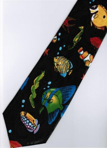 Fish Nemo Sea Horse Marine Life Fancy Novelty Neck Tie