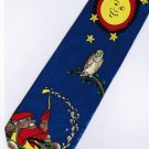 Fishing Owl Bird Sun Cartoon Fancy Novelty Neck Tie