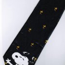 Snoopy Dog Play Woodstock Bird Fancy Cartoon Novelty Neck Tie