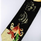 Star Fish Octopus Sea Horse Marine Life Fancy Cartoon Novelty Neck Tie