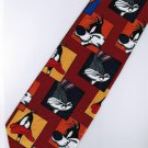 Sylvester Pussycat Daffy Duck Bugs Bunny Looney Tunes Fancy Cartoon Novelty Neck Tie