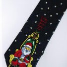 Christmas Santa Claus Xmas Rider Sleigh DARK BLUE Fancy Neck Tie