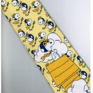 Snoopy Snow Dog YELLOW Cartoon Fancy Novelty  Neck Tie