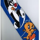 Sylvester Cat Catch Tweety Bird Looney Tunes BLUE Cartoon Fancy Novelty Neck Tie