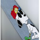 Snoopy Dog Big Play Golf SILVER Cartoon Neck Tie