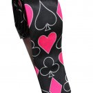 Playing Card Poker Game BLACK Slim Novelty Neck Tie