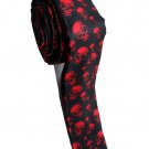 Halloween Symbol Skull RED #2 Slim Novelty Neck Tie
