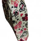 Musical Skull Emo Punk Rock Slim Novelty Neck Tie