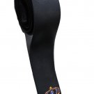 King Crown Shape BLACK #1 Slim Novelty Neck Tie