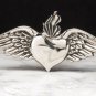 Chrome Burning Love Belt Buckle