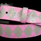 Argyle Pink Belt