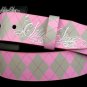 Argyle Pink Belt