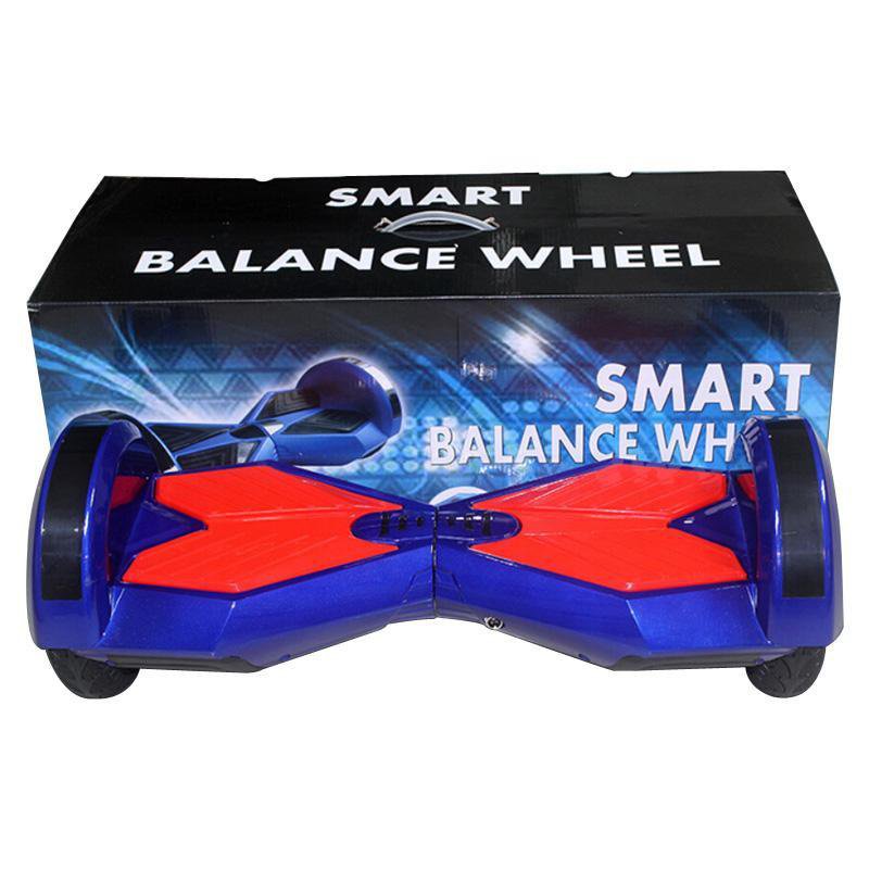 Self Balancing 8 Inch Ferrari 2017 Blue/Red Superman Hoverboard Lifetime Warranty