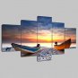 Unframed Canvas Print Landscape Modern,Five Panels Canvas Any Shape Print Wall Decor For Home Deco